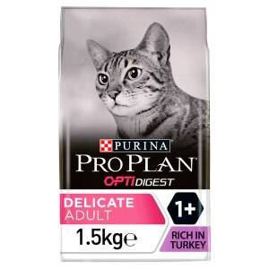 Pro Plan Delicate Sensitive Digestion & Skin Adult Turkey Dry Cat Food